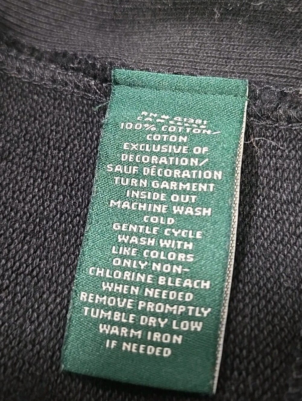 Lauren Ralph Lauren Black Full Zip Hoodie Sweatshirt Size L - Picture 9 of 10